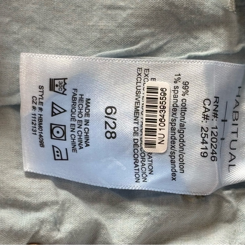 Habitual Denver Denim Wide Leg Light Blue Jeans Womens Size 6/28 - Picture 15 of 16